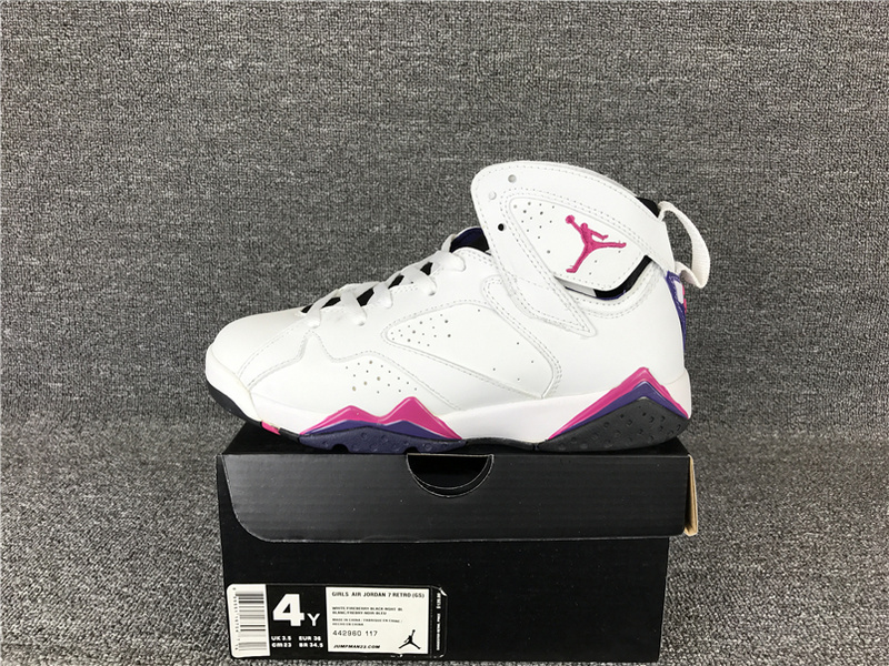 Air Jordan 7 VII GS GG White 442960 117